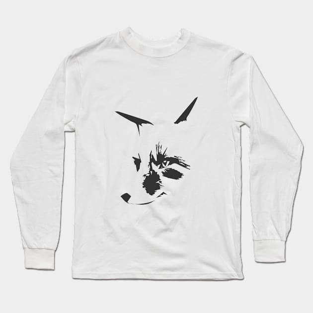 FOX Gray Long Sleeve T-Shirt by Monadikos